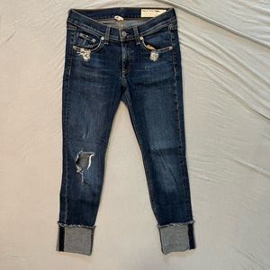 Rag and Bone Size 25 Light Wash Skinny Jeans